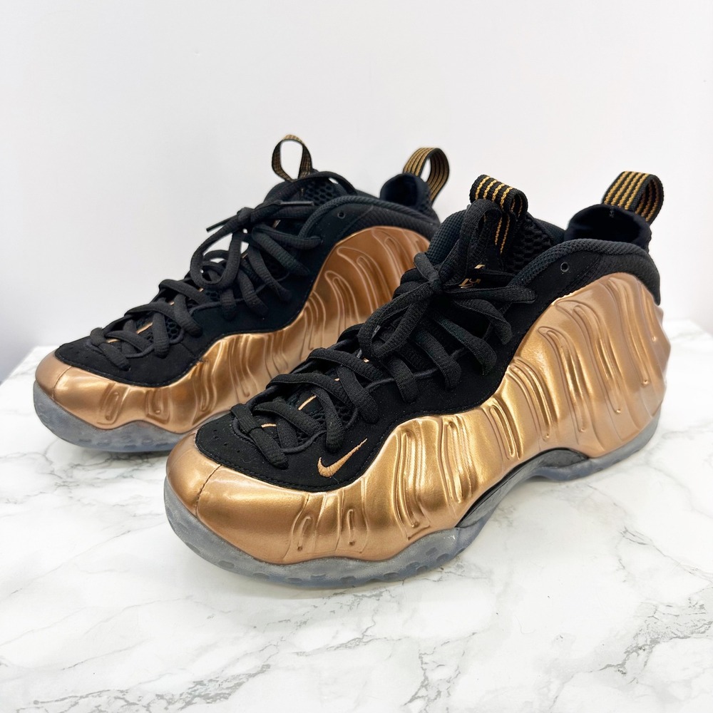 Nike Air Foamposite One Mens 7.5 Copper Metallic Basketball‎ 314996-007